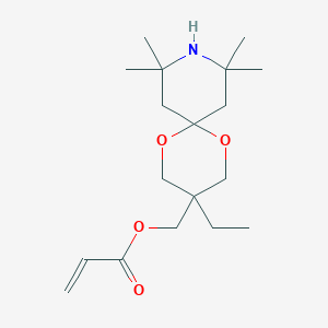 (3-Ethyl-8,8,10,10-tetramethyl-1,5-dioxa-9-azaspiro[5.5]undecan-3-yl)methyl prop-2-enoate