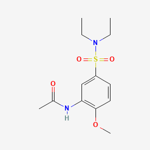 B3455304 N-{5-[(diethylamino)sulfonyl]-2-methoxyphenyl}acetamide CAS No. 68540-88-5