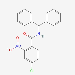 molecular formula C20H15ClN2O3 B3455645 N-benzhydryl-4-chloro-2-nitrobenzamide 