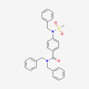 molecular formula C29H28N2O3S B3455817 N,N-dibenzyl-4-[benzyl(methylsulfonyl)amino]benzamide 