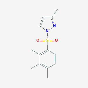 molecular formula C13H16N2O2S B345589 3-Methyl-1-(2,3,4-trimethylphenyl)sulfonylpyrazole CAS No. 1003987-69-6