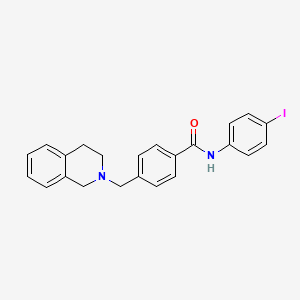 molecular formula C23H21IN2O B3455992 N-(4-IODOPHENYL)-4-[(1,2,3,4-TETRAHYDROISOQUINOLIN-2-YL)METHYL]BENZAMIDE 