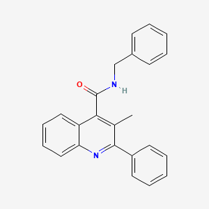 molecular formula C24H20N2O B3456126 N-benzyl-3-methyl-2-phenylquinoline-4-carboxamide CAS No. 177360-28-0