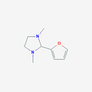 molecular formula C9H14N2O B034562 1,3-Dimethyl-2-(2-furyl)imidazolidine CAS No. 104208-14-2