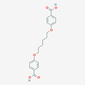 molecular formula C20H22O6 B034568 1,6-Bis(p-carboxyphenoxy)hexane CAS No. 106680-96-0