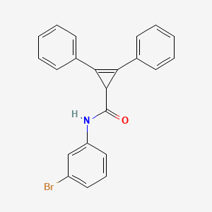 molecular formula C22H16BrNO B3456834 N-(3-bromophenyl)-2,3-diphenylcycloprop-2-ene-1-carboxamide 