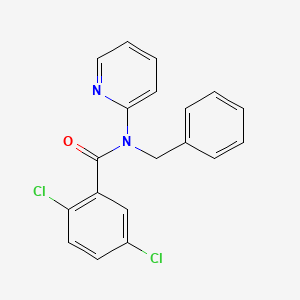 molecular formula C19H14Cl2N2O B3457022 N-benzyl-2,5-dichloro-N-(pyridin-2-yl)benzamide 