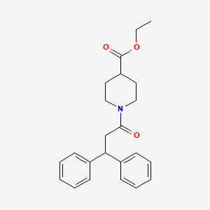 molecular formula C23H27NO3 B3457042 Ethyl 1-(3,3-diphenylpropanoyl)piperidine-4-carboxylate 