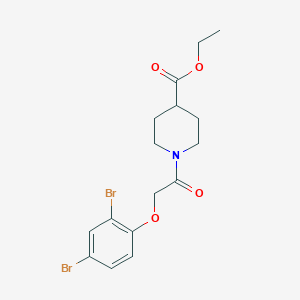 molecular formula C16H19Br2NO4 B3457245 Ethyl 1-[2-(2,4-dibromophenoxy)acetyl]piperidine-4-carboxylate CAS No. 307525-89-9