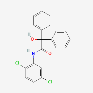 molecular formula C20H15Cl2NO2 B3457273 N-(2,5-dichlorophenyl)-2-hydroxy-2,2-diphenylacetamide 