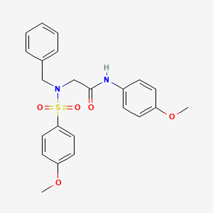molecular formula C23H24N2O5S B3457304 N~2~-benzyl-N~1~-(4-methoxyphenyl)-N~2~-[(4-methoxyphenyl)sulfonyl]glycinamide 