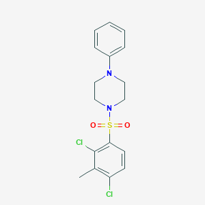 1-(2,4-Dichloro-3-methylbenzenesulfonyl)-4-phenylpiperazine