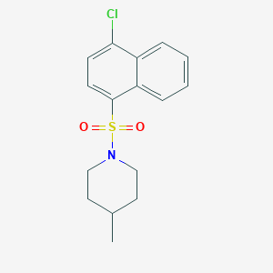 4-Chloro-1-[(4-methylpiperidyl)sulfonyl]naphthalene