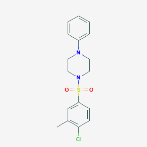 1-(4-Chloro-3-methylbenzenesulfonyl)-4-phenylpiperazine