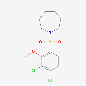 1-(3,4-Dichloro-2-methoxyphenyl)sulfonylazepane