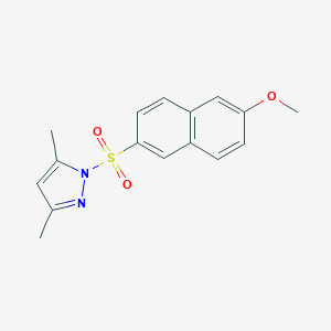 1-(6-Methoxynaphthalen-2-yl)sulfonyl-3,5-dimethylpyrazole