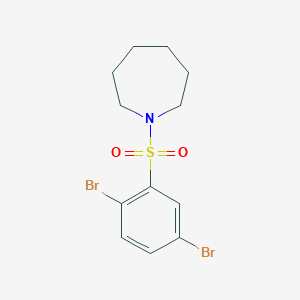1-(2,5-Dibromophenyl)sulfonylazepane