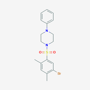 1-(5-Bromo-2,4-dimethylbenzenesulfonyl)-4-phenylpiperazine