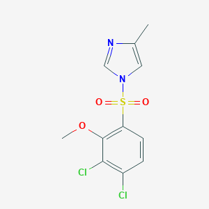 1-((3,4-dichloro-2-methoxyphenyl)sulfonyl)-4-methyl-1H-imidazole