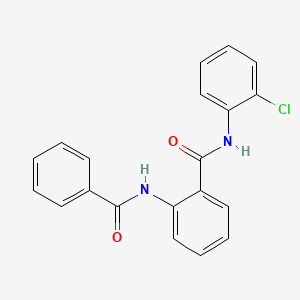 molecular formula C20H15ClN2O2 B3458327 2-benzamido-N-(2-chlorophenyl)benzamide 