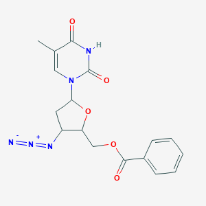 molecular formula C17H17N5O5 B034587 3'-Azido-5'-O-benzoyl-3'-deoxythymidine CAS No. 106060-78-0