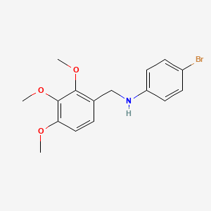 molecular formula C16H18BrNO3 B3459073 N-(4-BROMOPHENYL)-N-(2,3,4-TRIMETHOXYBENZYL)AMINE 