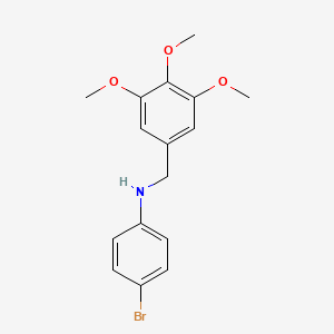 molecular formula C16H18BrNO3 B3459113 N-(4-BROMOPHENYL)-N-(3,4,5-TRIMETHOXYBENZYL)AMINE 