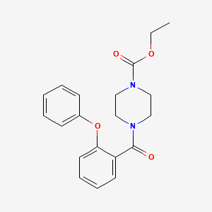 molecular formula C20H22N2O4 B3459230 ethyl 4-(2-phenoxybenzoyl)piperazine-1-carboxylate 
