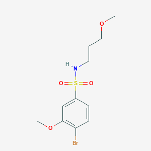 [(4-Bromo-3-methoxyphenyl)sulfonyl](3-methoxypropyl)amine