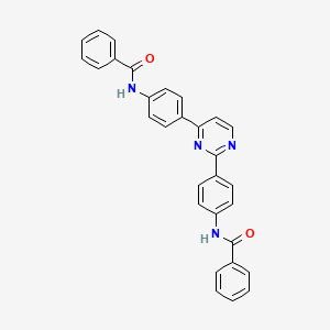 molecular formula C30H22N4O2 B3459609 N,N'-(Pyrimidine-2,4-diylbis(4,1-phenylene))dibenzamide 