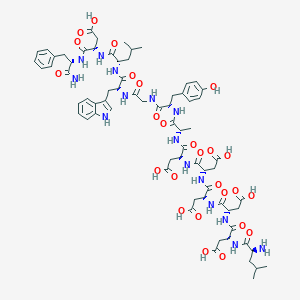molecular formula C85H109N17O27S B034597 Minigastrin CAS No. 101212-63-9