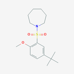 1-(5-Tert-butyl-2-methoxyphenyl)sulfonylazepane