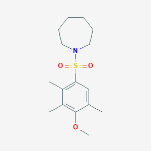 1-(4-Methoxy-2,3,5-trimethylbenzenesulfonyl)azepane