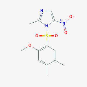 1-((2-methoxy-4,5-dimethylphenyl)sulfonyl)-2-methyl-5-nitro-1H-imidazole