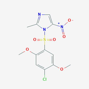 1-((4-chloro-2,5-dimethoxyphenyl)sulfonyl)-2-methyl-5-nitro-1H-imidazole