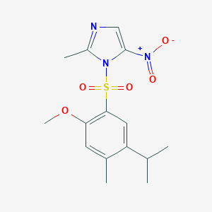 1-((5-isopropyl-2-methoxy-4-methylphenyl)sulfonyl)-2-methyl-5-nitro-1H-imidazole