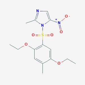 1-((2,5-diethoxy-4-methylphenyl)sulfonyl)-2-methyl-5-nitro-1H-imidazole