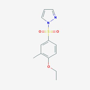 1-(4-Ethoxy-3-methylphenyl)sulfonylpyrazole