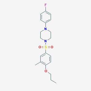 1-(4-Fluorophenyl)-4-(3-methyl-4-propoxybenzenesulfonyl)piperazine