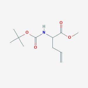 molecular formula C11H19NO4 B034602 Methyl 2-((tert-butoxycarbonyl)amino)pent-4-enoate CAS No. 106928-50-1