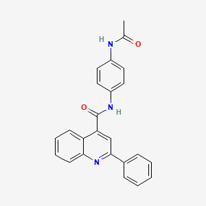 molecular formula C24H19N3O2 B3460210 N-[4-(acetylamino)phenyl]-2-phenylquinoline-4-carboxamide 