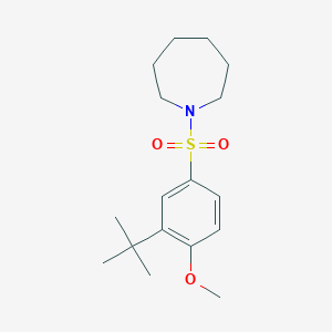 1-(3-Tert-butyl-4-methoxyphenyl)sulfonylazepane