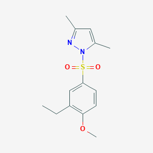 1-[(3-ethyl-4-methoxyphenyl)sulfonyl]-3,5-dimethyl-1H-pyrazole