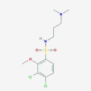 [(3,4-Dichloro-2-methoxyphenyl)sulfonyl][3-(dimethylamino)propyl]amine