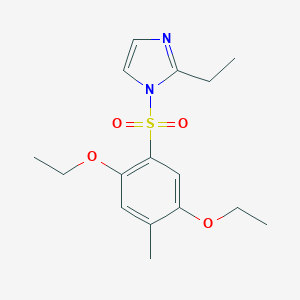 1-(2,5-diethoxy-4-methylbenzenesulfonyl)-2-ethyl-1H-imidazole