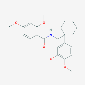 molecular formula C24H31NO5 B3460463 N-[[1-(3,4-dimethoxyphenyl)cyclohexyl]methyl]-2,4-dimethoxybenzamide 