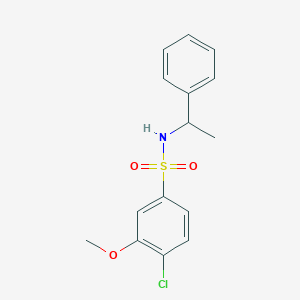 [(4-Chloro-3-methoxyphenyl)sulfonyl](phenylethyl)amine
