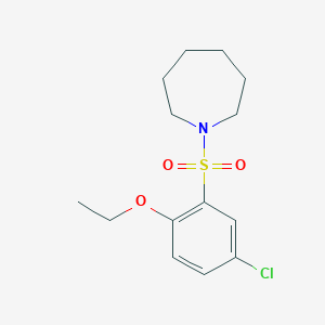 molecular formula C14H20ClNO3S B346055 1-[(5-Chloro-2-ethoxyphenyl)sulfonyl]azepane CAS No. 838895-14-0