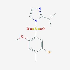 1-[(5-bromo-2-methoxy-4-methylphenyl)sulfonyl]-2-isopropyl-1H-imidazole