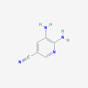 molecular formula C6H6N4 B034606 5,6-Diaminonicotinonitrile CAS No. 107238-27-7